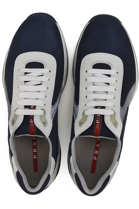 prada sneakers.|Prada denim sneakers.